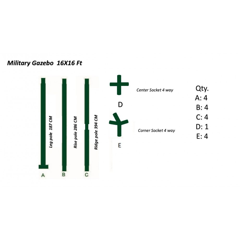 Gazebo for army 16X16ft