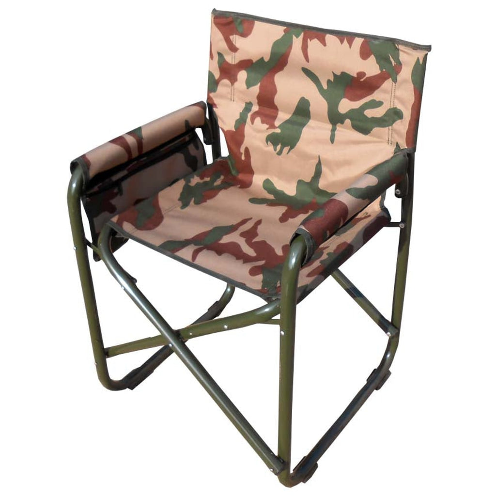 Standard Folding Chair With Arms Frame Aluminum Camouflage