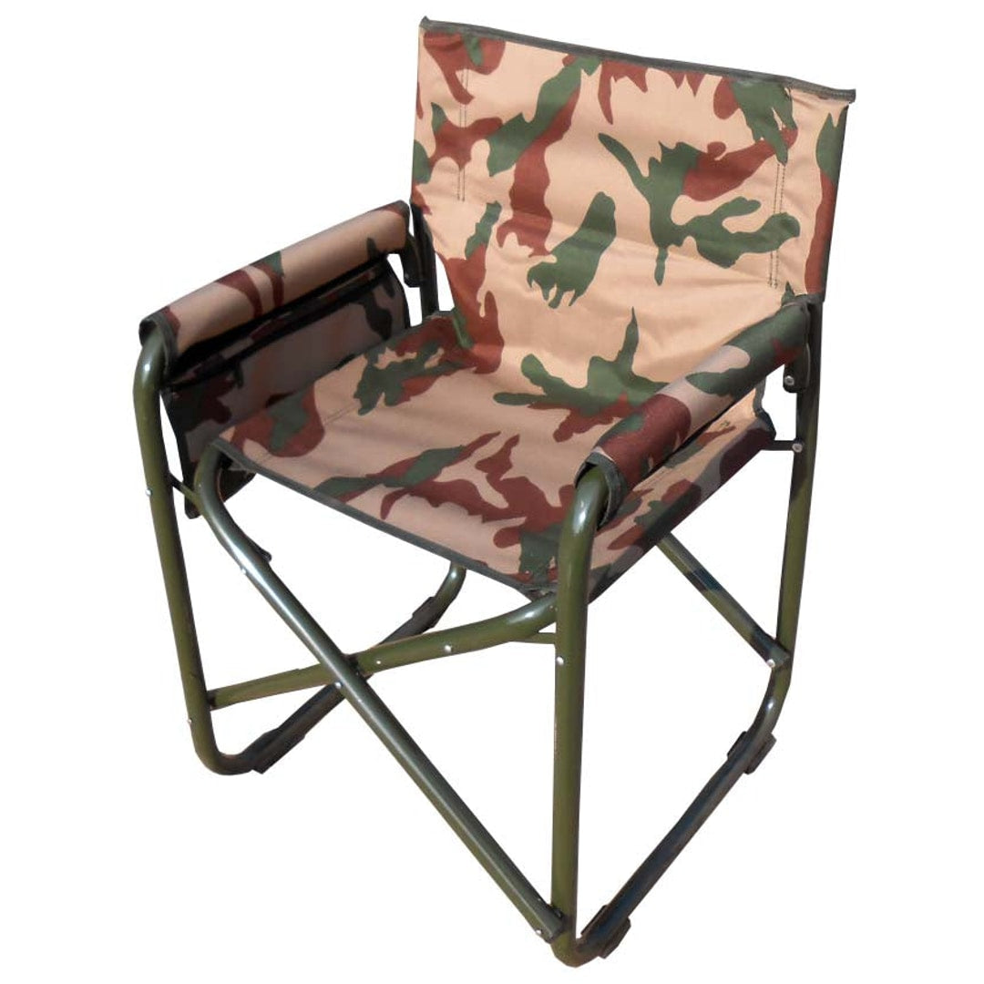 Standard Folding Chair With Arms Frame Aluminum Camouflage