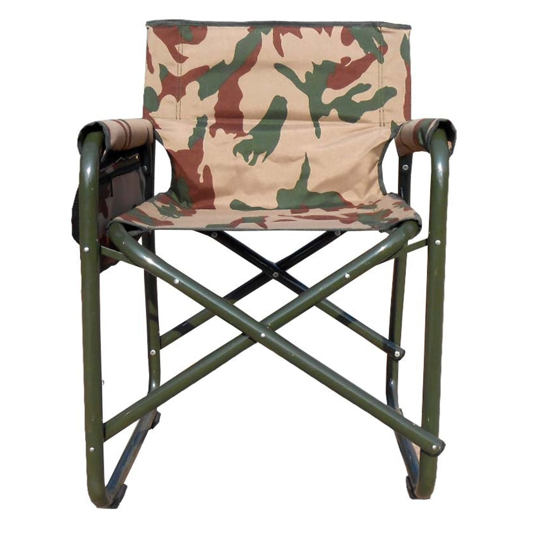 Standard Folding Chair With Arms Frame Aluminum Camouflage