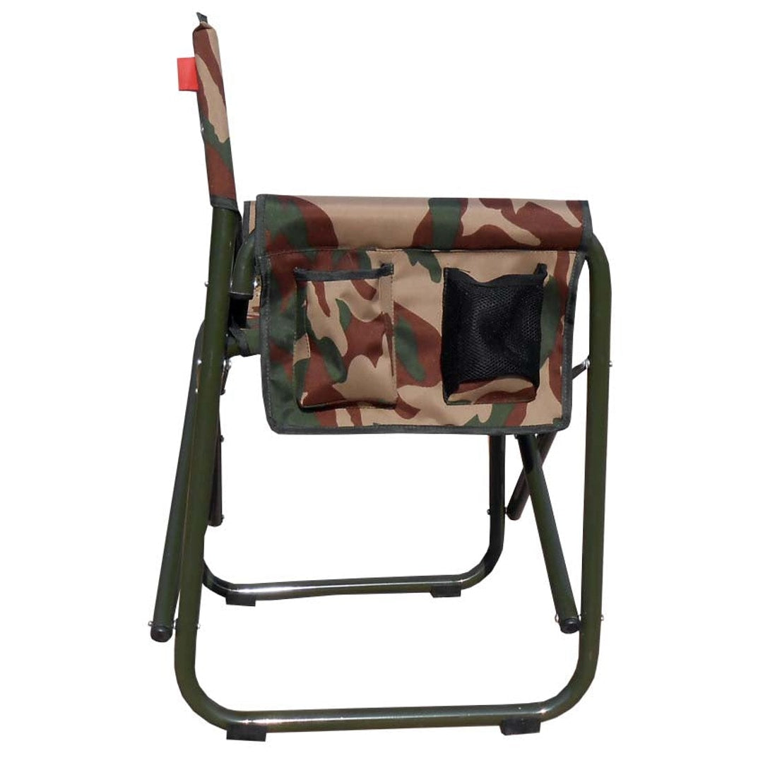 Standard Folding Chair With Arms Frame Aluminum Camouflage